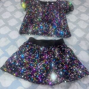 Sparkling Sequin Kids Costume Set